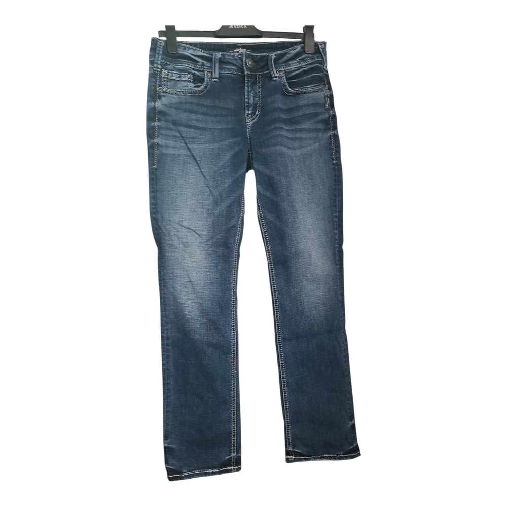 Silver JEANS Elyse Straight Women's Medium Wash Jeans W28 L30